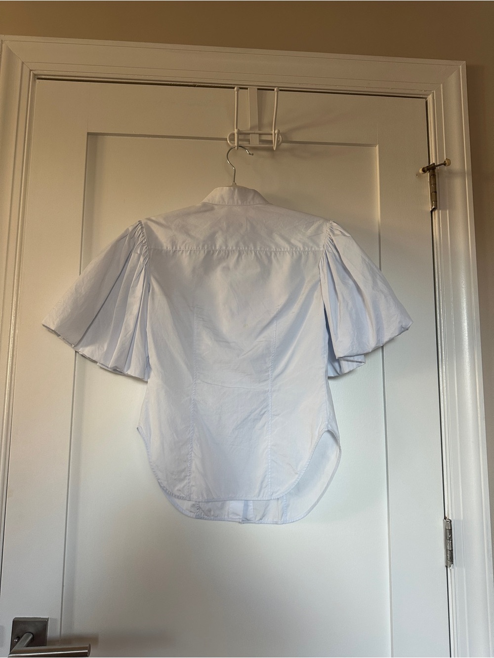 KHAITE Puff Sleeve Button-Up Shirt - Picture 2 of 3